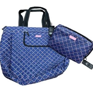 💜 NWT Scout Quilt Trip Bag +‎ Big Mouth Toiletry Bag Set Violet Cottage